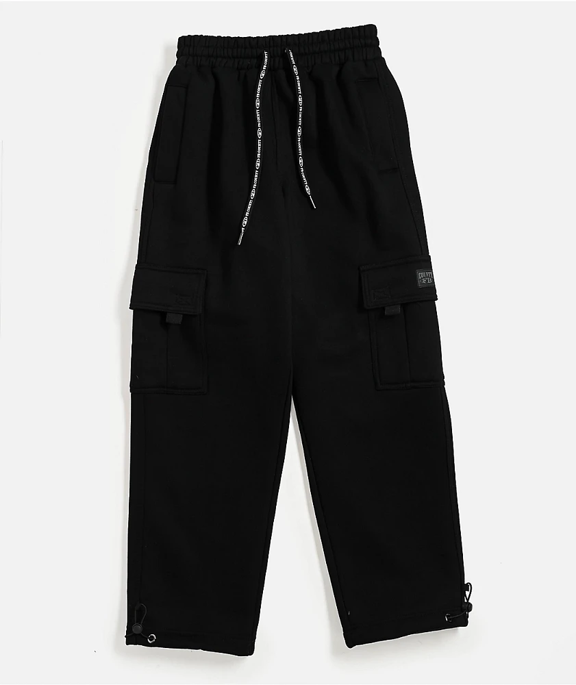 FB County Black Cargo Sweatpants
