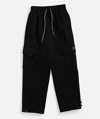FB County Black Cargo Sweatpants