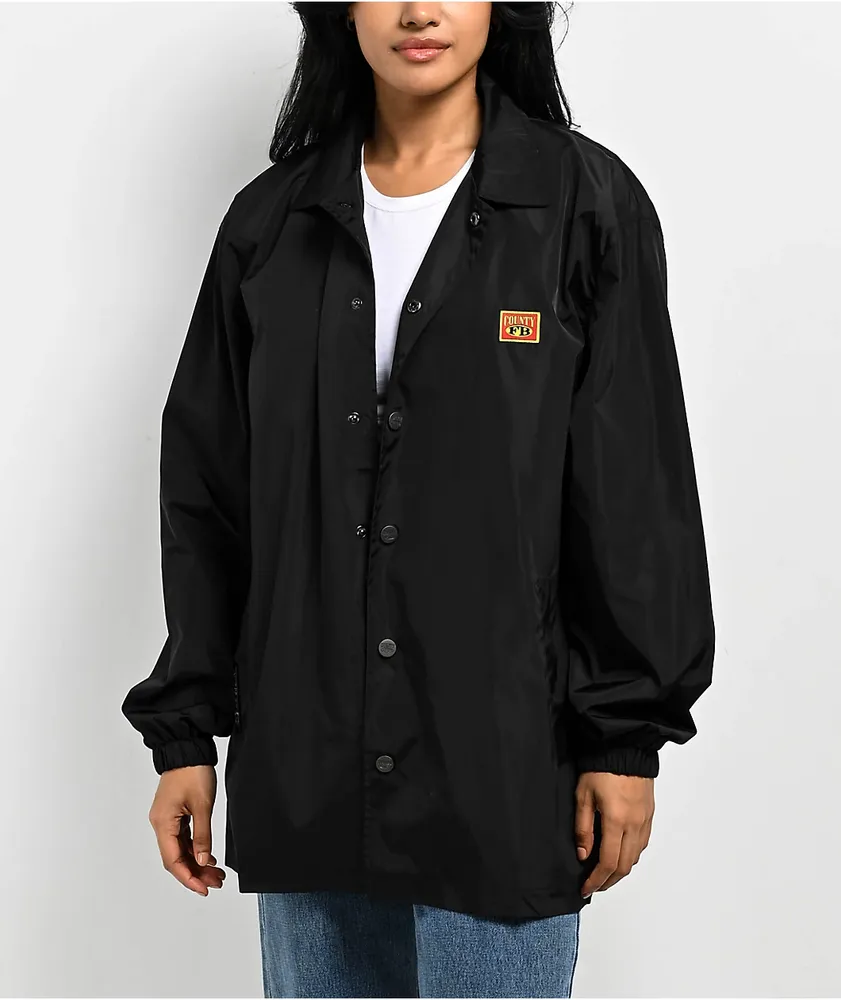 FB County Black Windbreaker Jacket 