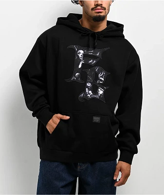 FB County Bold Embroidery Black Hoodie