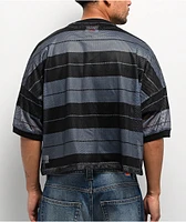 FB County Charlie Brown Black Boxy Crop Football Jersey