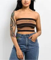 FB County Charlie Brown Brown Tube Top