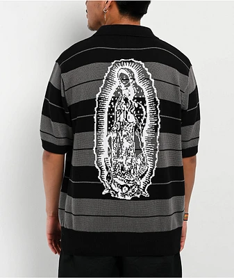 FB County Charlie Brown Mary Black & Grey Polo Shirt