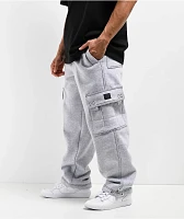 FB County Contrast Grey Cargo Sweatpants