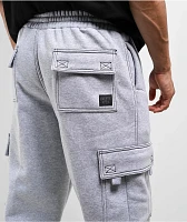 FB County Contrast Grey Cargo Sweatpants