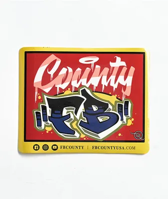 FB County Graffiti Logo Sticker