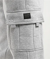 FB County Grey Heavyweight Baggy Cargo Sweatpants