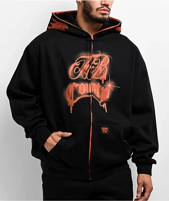 FB County Jack O Lanturn Black Zip Hoodie