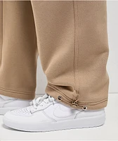 FB County Khaki Heavyweight Baggy Cargo Sweatpants