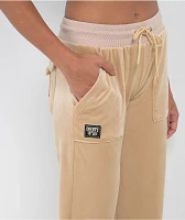 FB County Khaki Velour Track Pants