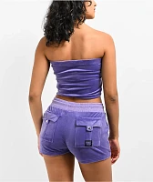 FB County Lavender Velour Tube Top