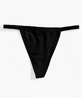 FB County Logo Black Thong Underwear