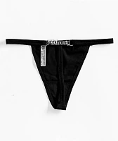 FB County Logo Black Thong Underwear