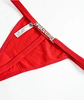 FB County Logo Red Thong Underwear