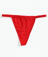 FB County Logo Red Thong Underwear