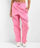 FB County Pink Cargo Sweatpants