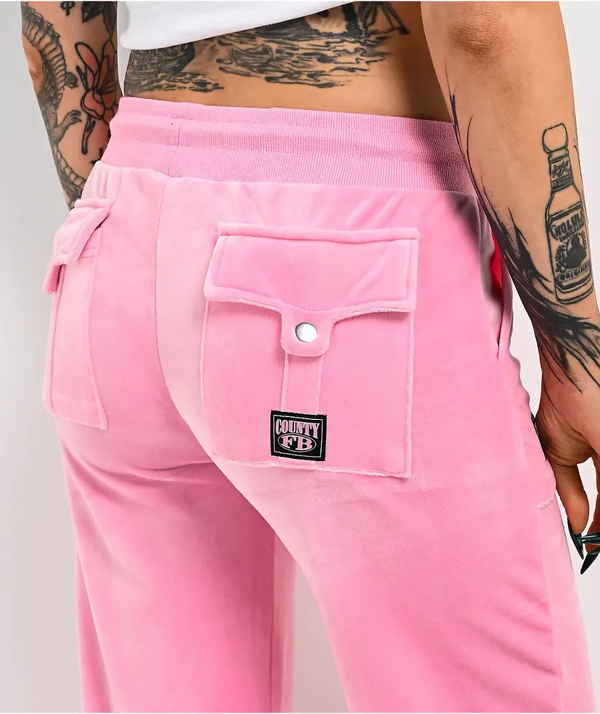 FB County Pink Velour Track Pants | Mall of America®