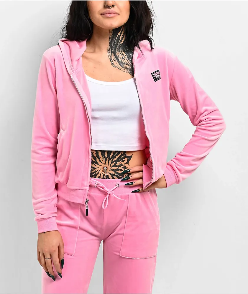 Velour Diamante Full-Zip Track Jacket - VS APPAREL - VS APPAREL - Victoria's  Secret US