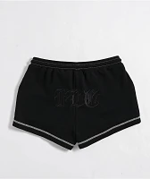 FB County Pop Stitch Black Sweat Shorts