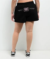 FB County Rhinestone Black Sweat Shorts