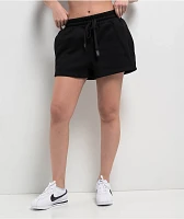 FB County Rhinestone Black Sweat Shorts