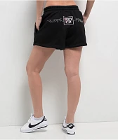 FB County Rhinestone Black Sweat Shorts