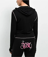 FB County Slinky Black Zip Hoodie