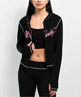 FB County Slinky Black Zip Hoodie