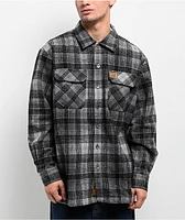 FB County Super Heavyweight Wool Black & Grey Flannel Shirt