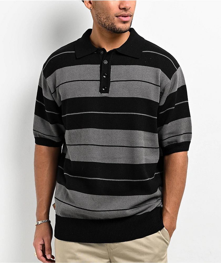 FB County Trilogy Charlie Brown Black & Grey Polo Shirt