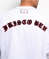 FB County White Boxy Crop Football Jersey