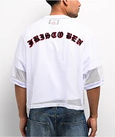 FB County White Boxy Crop Football Jersey