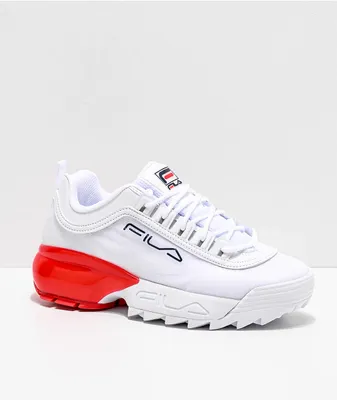 FILA Disruptor 2A White & Red Shoes
