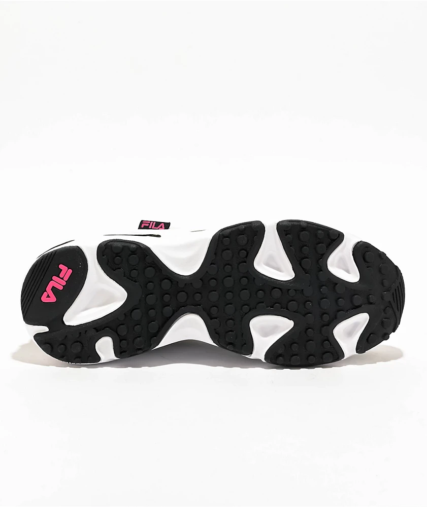 FILA Fastic White, Black & Hot Pink Shoes