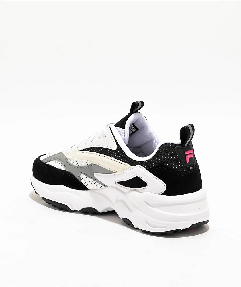 FILA Fastic White, Black & Hot Pink Shoes