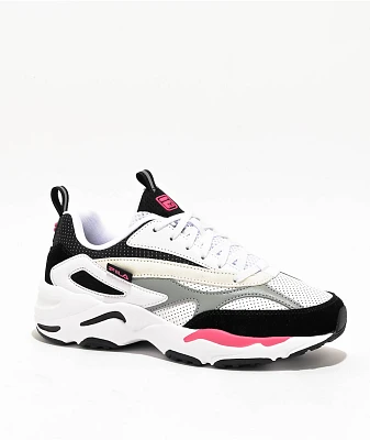 FILA Fastic White, Black & Hot Pink Shoes