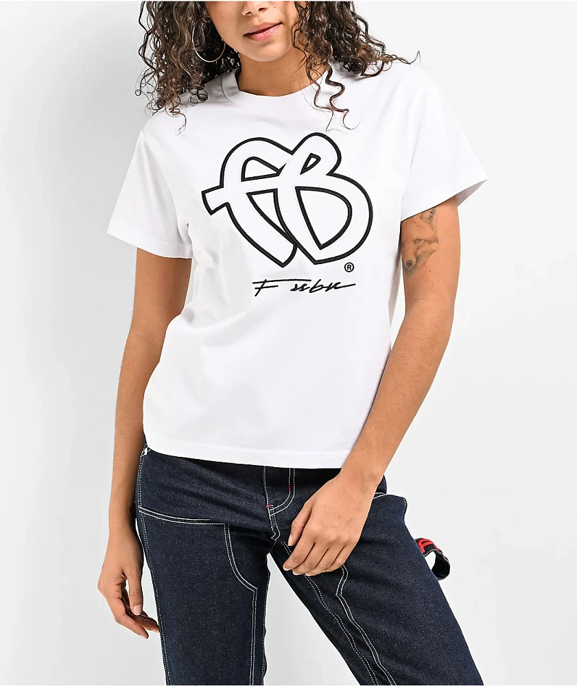 FUBU Applique Logo White T-Shirt