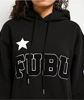 FUBU Chenille Logo Black Hoodie