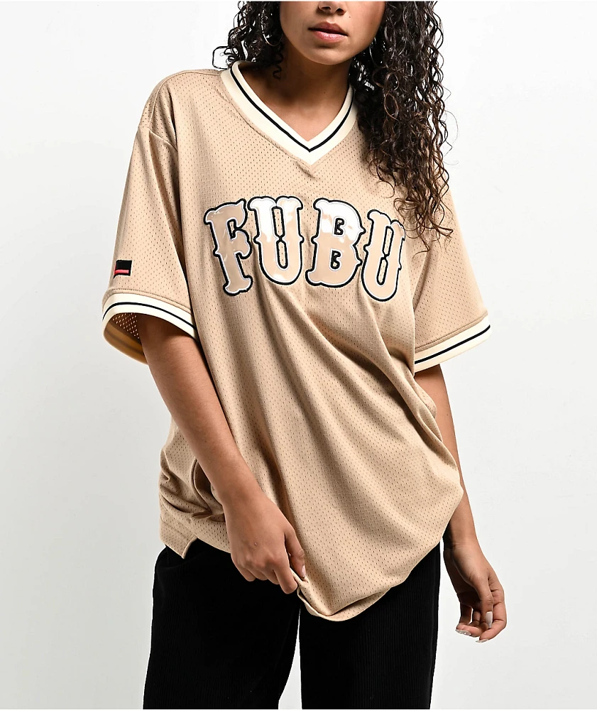 FUBU Glossy Logo Sand Mesh Jersey