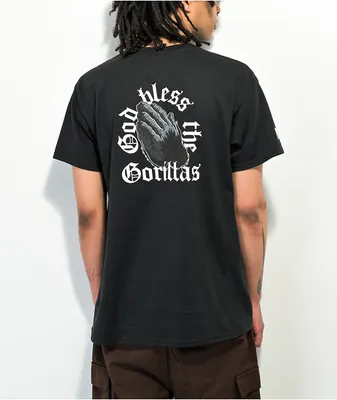FYL God Bless The Gorillas Black T-Shirt