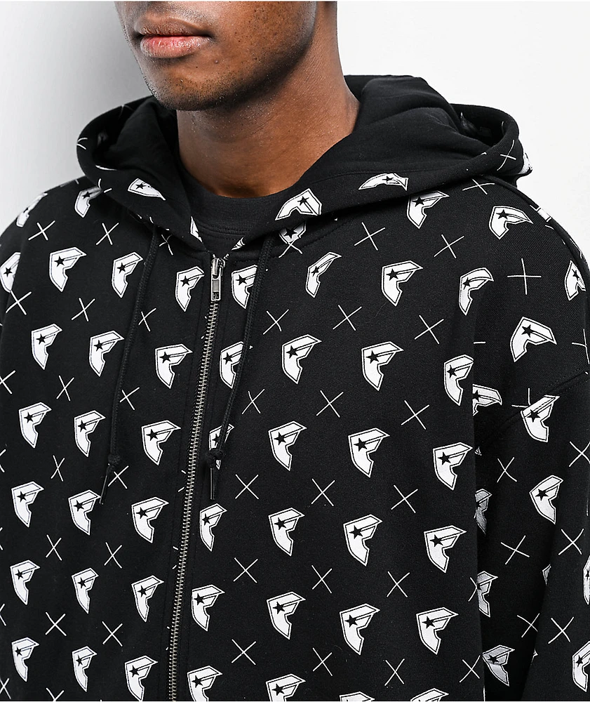 Famous Stars & Straps BOH Black Zip Hoodie