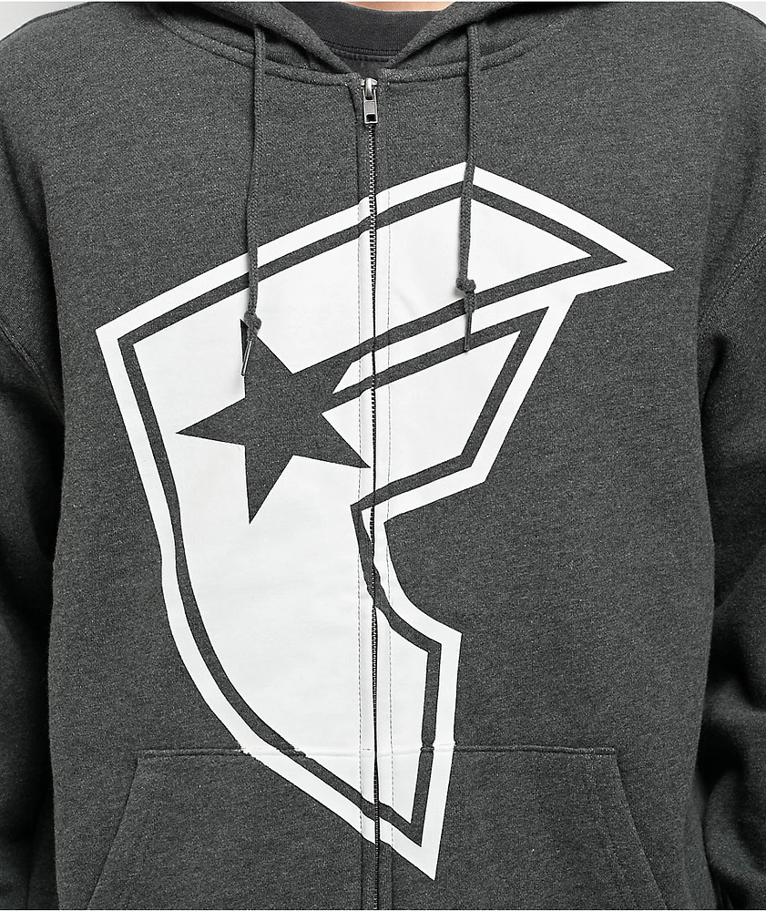 Famous Stars & Straps BOH Grey Zip Hoodie