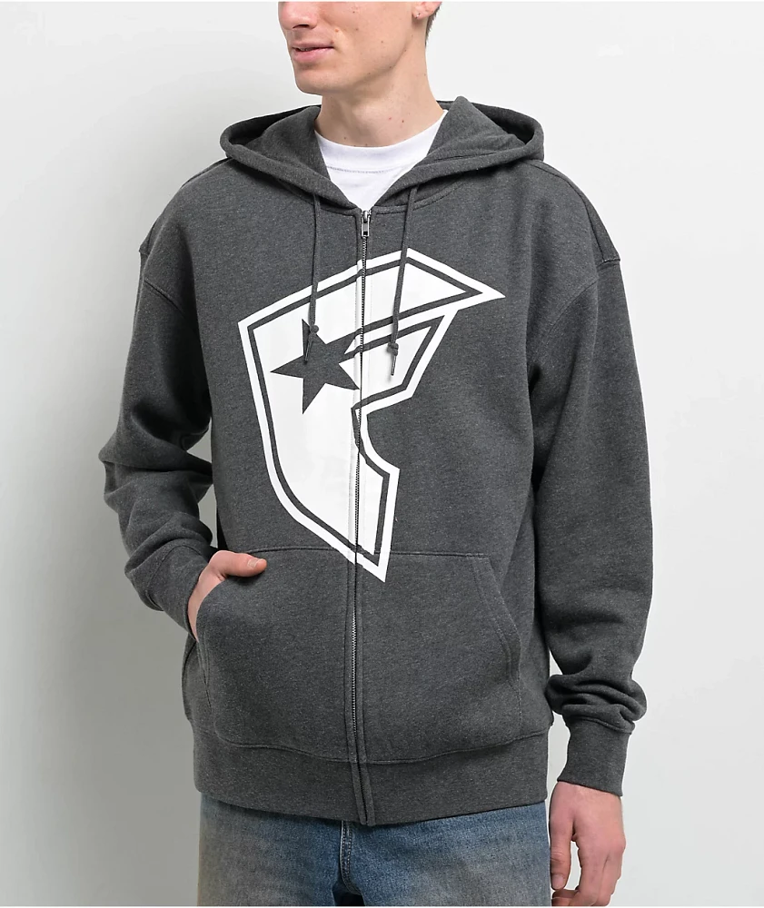 Famous Stars & Straps BOH Grey Zip Hoodie