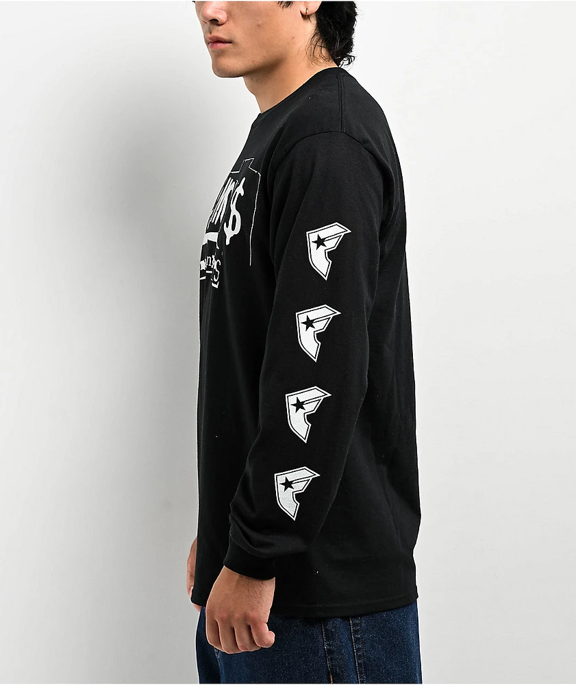 Famous Stars & Straps Cut And Paste Black Long Sleeve T-Shirt