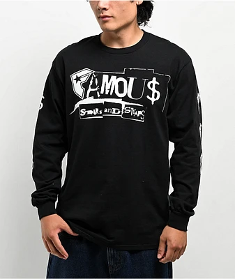 Famous Stars & Straps Cut And Paste Black Long Sleeve T-Shirt