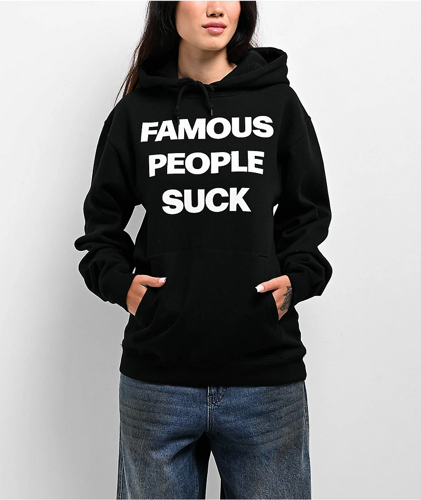 Famous Stars & Straps Famous People Suck Black Hoodie