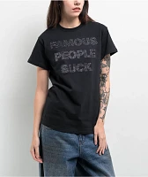 Famous Stars & Straps Famous People Suck Black T-Shirt