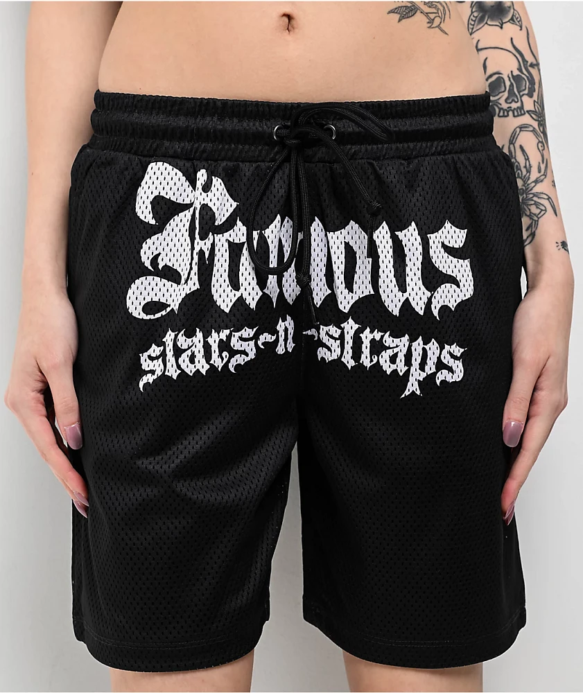 Famous Stars & Straps Thuggish Black Mesh Shorts