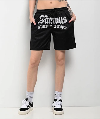 Famous Stars & Straps Thuggish Black Mesh Shorts