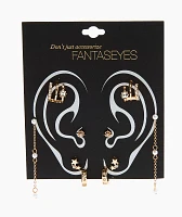 Fantas Eyes Elevate Gold Ear Stack Earring Set